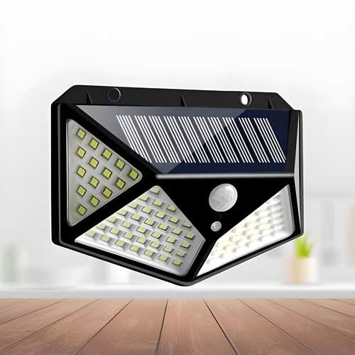 Solar Powered Motion Sensor Light – 100 LED, Waterproof for Outdoors